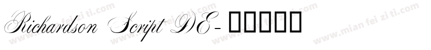 Richardson Script DE字体转换